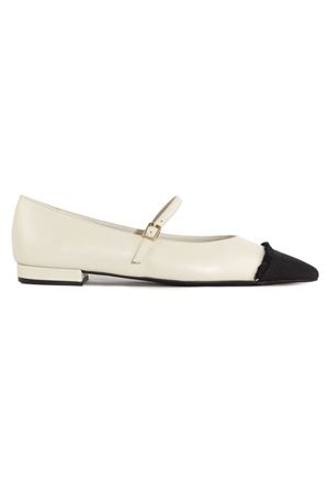 Off-white calfskin Lauro ballerina shoes ROBERTO FESTA | LAUROOFFWHITE